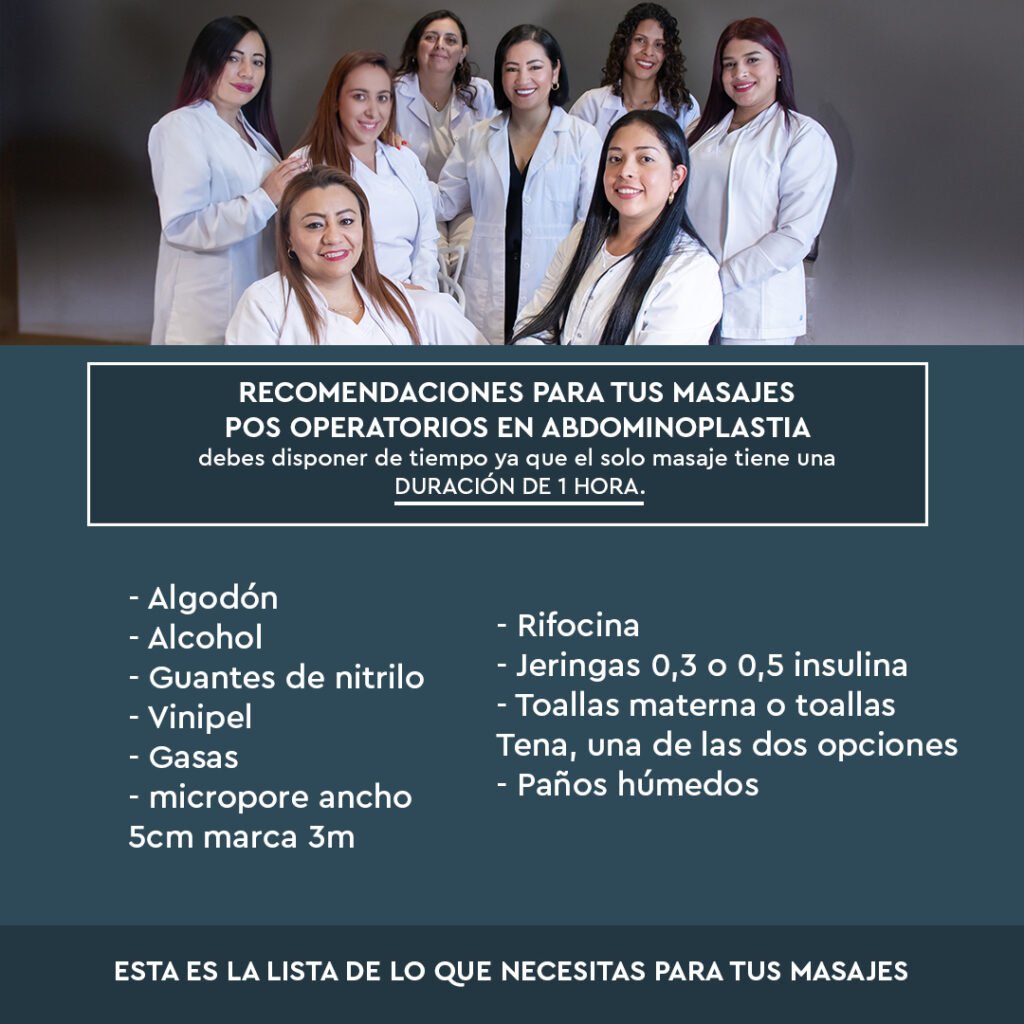 POSTOPERATORIO ABDOMINOPLASTIA 61 lista abdo