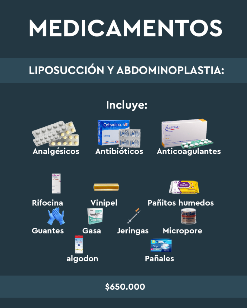 Preoperatorio 39 medicamentos abdo y lipo