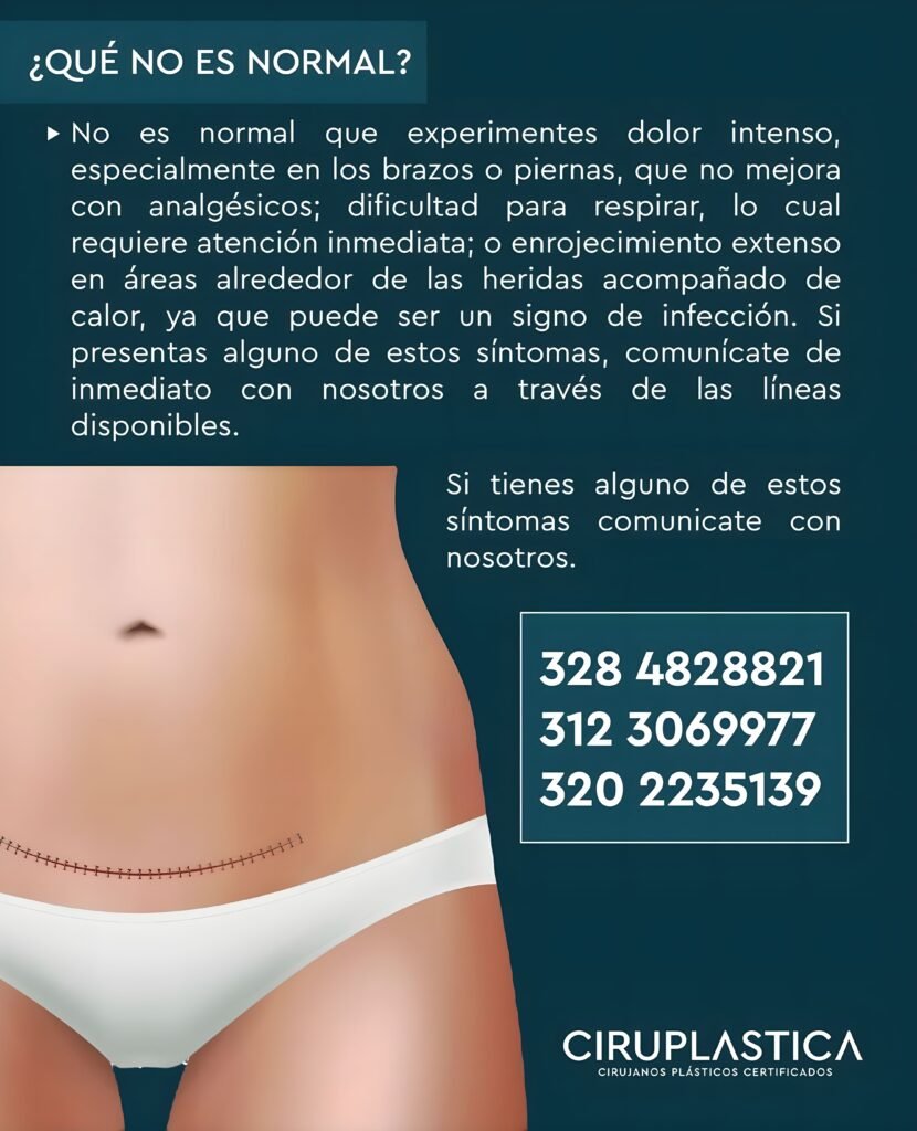 POSTOPERATORIO ABDOMINOPLASTIA 19 que no es normal